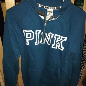 Pink half zip hoodie